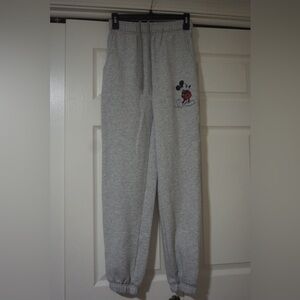 Disney Gray Mickey Mouse Joggers